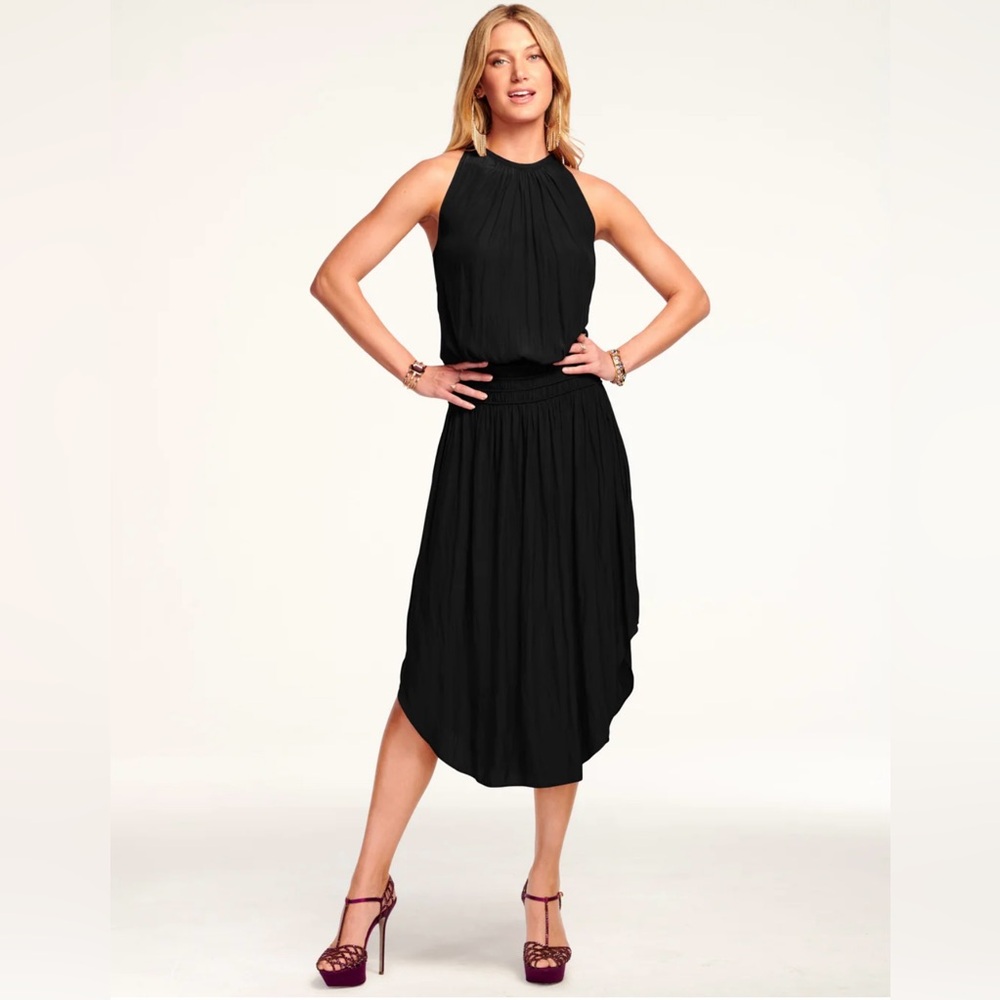 RAMY BROOK Elegant Black Halter Dress/ can be dressed up or down. 🖤